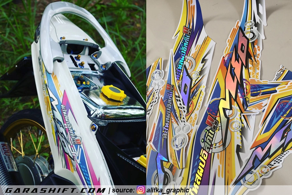 Striping mio smile thailand by alifka graphic