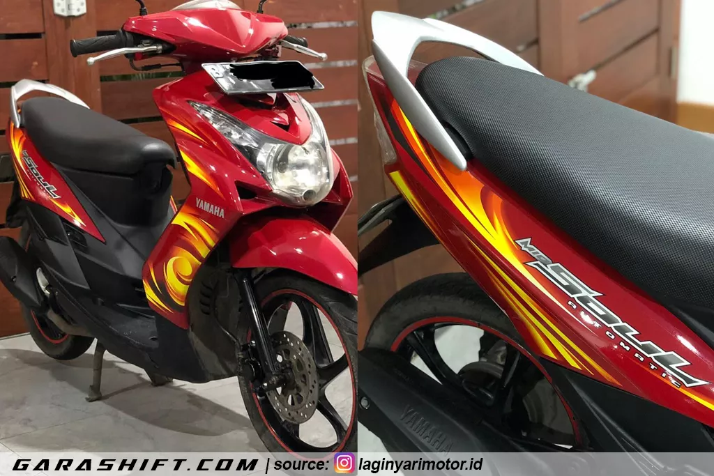 Striping mio soul 2007 merah by laginyarimotor id