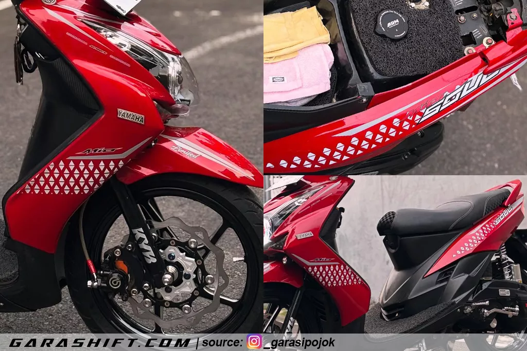 Striping mio soul 2009 merah by garasipojok
