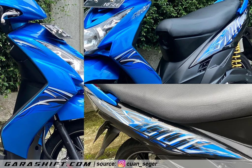 Striping mio soul 2011 biru by cuan seger