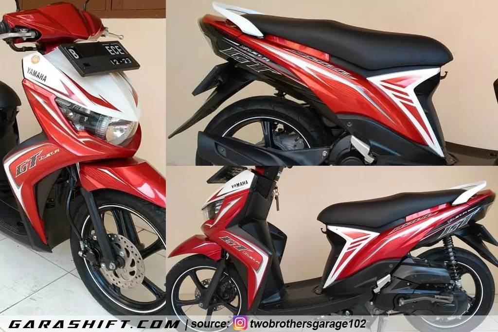 Striping mio soul gt 2013 merah putih by twobrothersgarage102