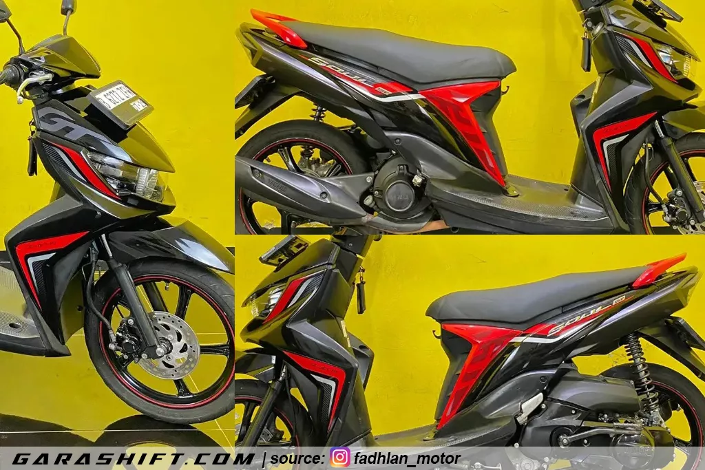 Striping mio soul gt 2014 hitam by fadhlan motor