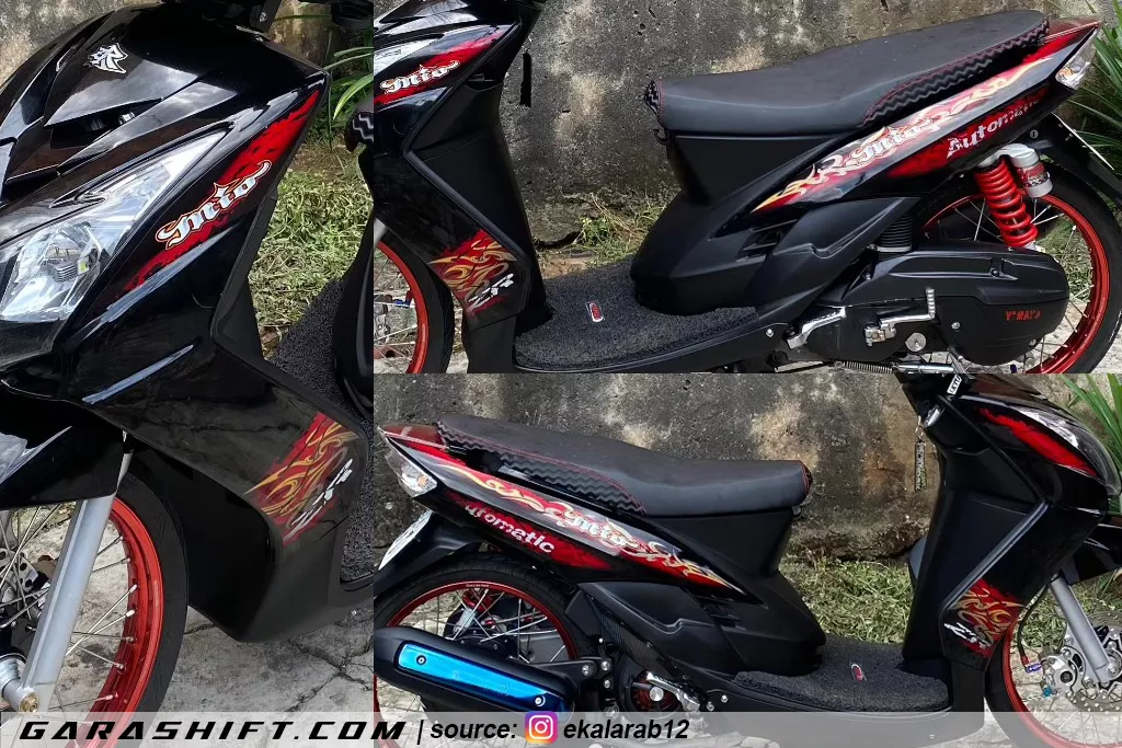 Mio soul mx hitam striping mio zr by ekalarab12