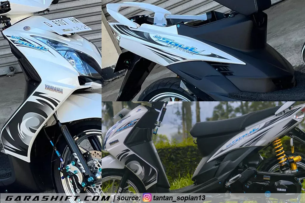 Mio soul mx putih striping mio soul 2007 by tantan sopian13