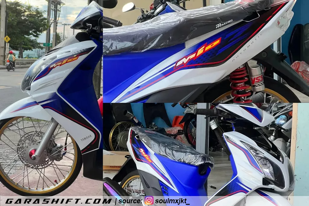 Mio soul mx putih striping mio z by soulmxjkt
