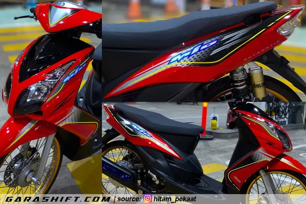 Striping mio soul mx merah by hitam pekaat
