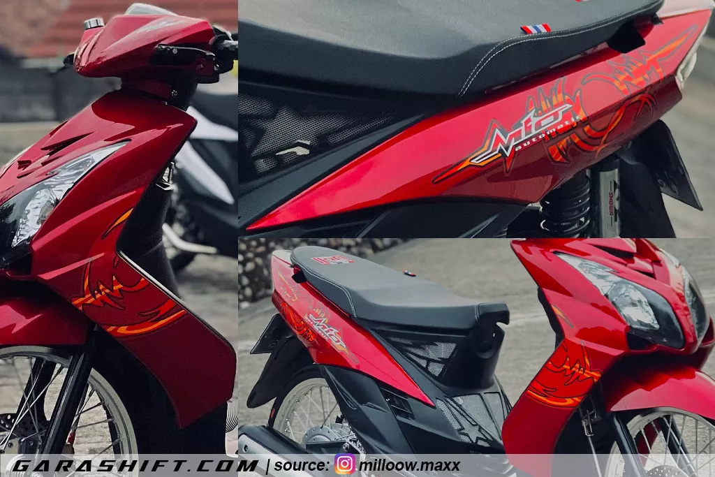 Striping mio soul mx merah by milloow maxx