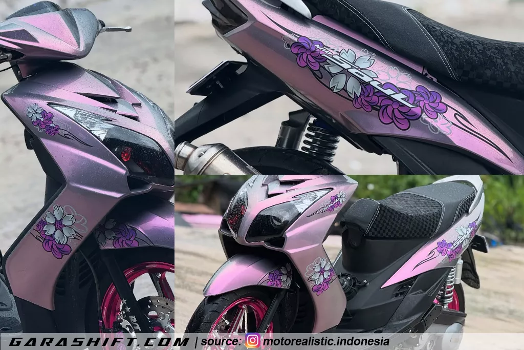 Striping mio soul mx silver by motorealistic indonesia