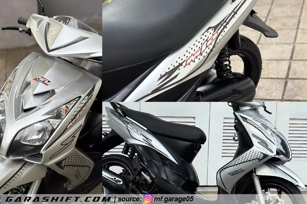 Striping mio soul mx silver hitam by mf garage05
