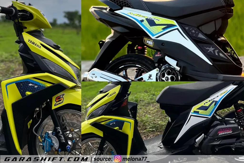 Striping mio m3 125 2020 warna kuning by melona77
