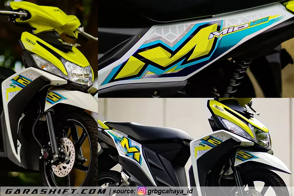 Striping mio m3 125 2021 warna kuning by grbgcahaya id