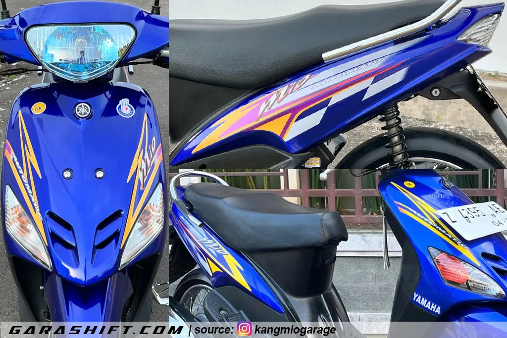 Striping mio sporty 2004 original biru by kangmiogarage