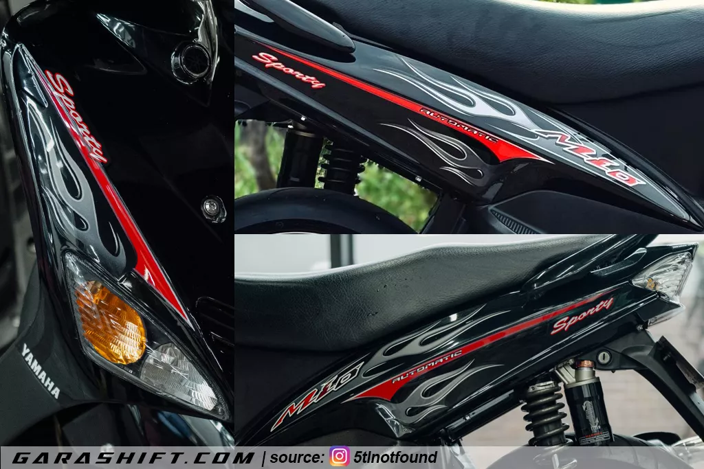 Striping mio sporty 2006 original hitam api by 5tlnotfound