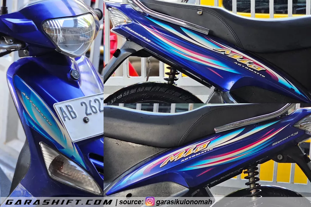 Striping mio sporty 2007 original biru angin full color by garasikulonomah