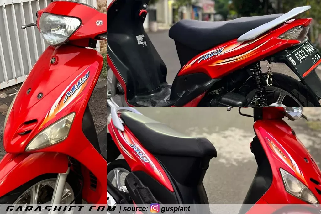 Striping mio sporty 2007 original merah angin by guspiant