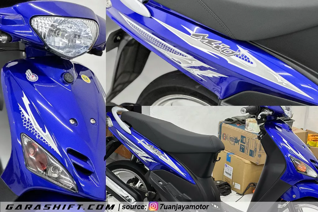 Striping mio sporty variasi biru by 7uanjayamotor