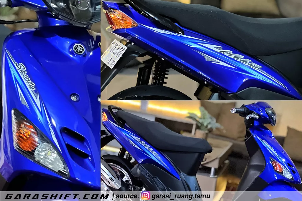Striping mio sporty variasi biru by garasi ruangtamu