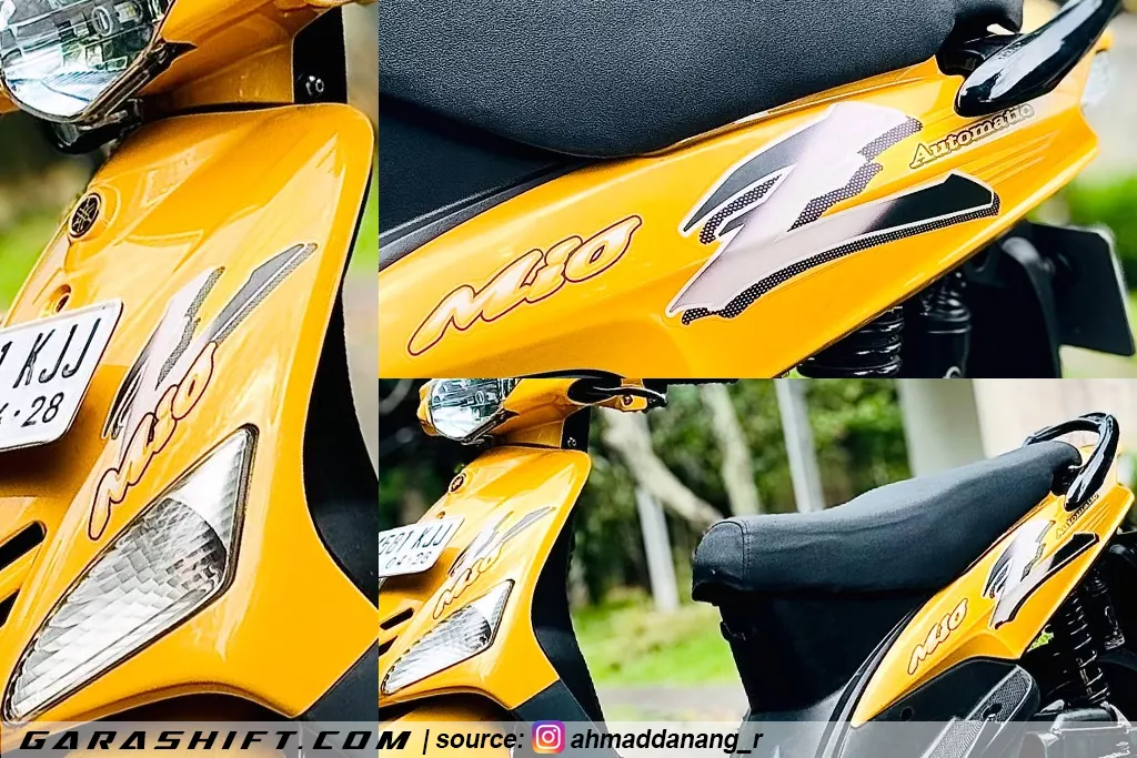 Striping mio sporty variasi kuning by ahmaddanang r