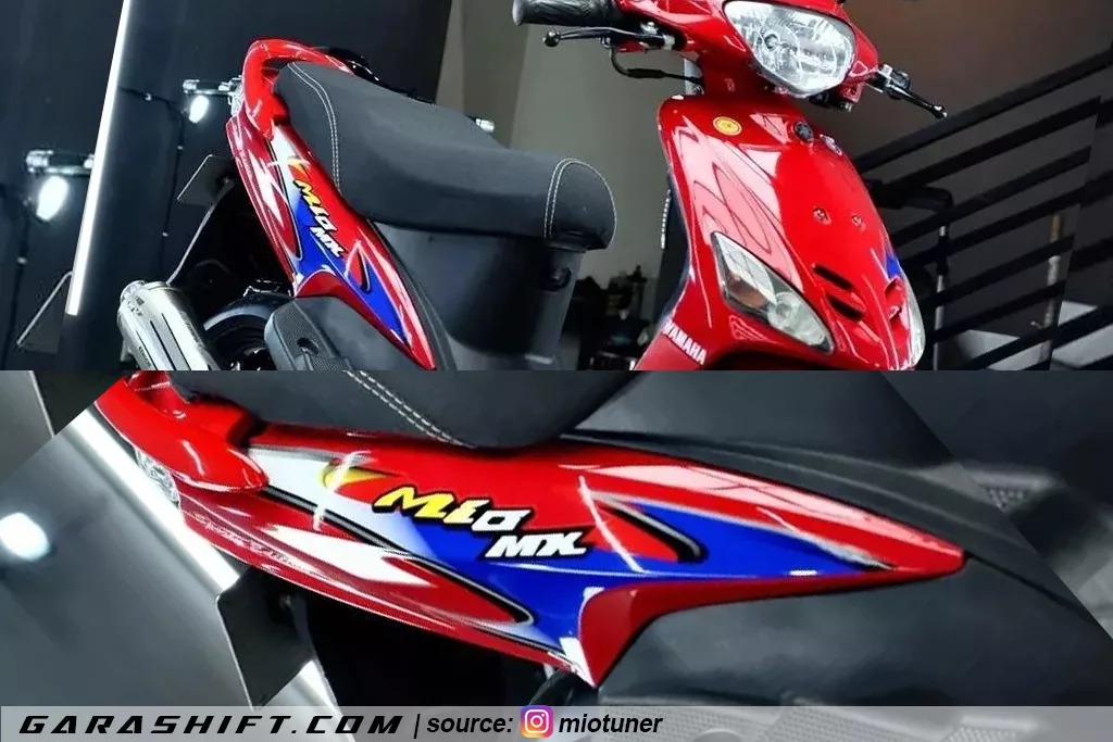Striping mio sporty variasi merah mx by miotuner